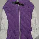 Lelepet Dog Coat Warm Dog Winter Coat Waterproof Dogs Jacket with Harness Built in Reflective Pet Fleece Vest Zip-Up Cold Weather Coats for Large Dogs Turtleneck & Windproof Coats Pitbull Purple 2XL