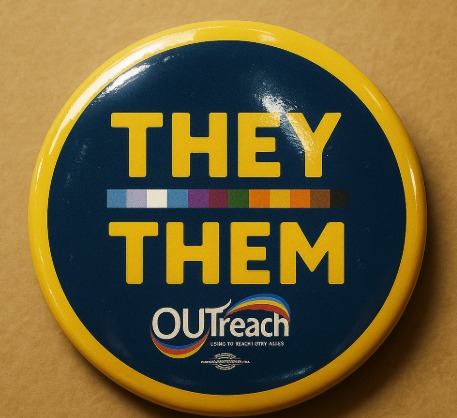 They Them Pins Pack Of 1000, Size 1.4"