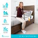 Stander 30 inch Safety Bed Rail, Folding Guardrail for Adults, Seniors, and Elderly, Bedside Stand Assist Bar, Fits King, Queen, Full, and Twin Beds, ASTM Safety Approved Bedrail