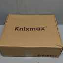 Knixmax Women's Winter Snow Boots Waterproof Mid Calf Booties Fur Lined Warm Outdoor Insulated Mucker Yard Skiing Hiking Boots Black Size 7 US / 38 EU