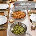 T-Fal Gourmet Stainless Steel Frying Pan Set, 11 and 12.5 in Skillets