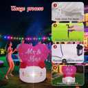 2 x 4FT Inflatable Wedding Heart Decoration, Valentine's Day Inflatable Decoration, Suitable for Wedding Celebrations, Proposal Venues, Outdoor Lawns, Gardens, Parties and Other Occasions.