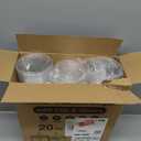 Charmount 100 Sets- 20 oz Clear Plastic Cups with Lids and Straws, Disposable To Go Cups for Cold Drinks, Coffee Bar Accessories, Iced Coffee, Smoothies | with Lids and Straws, Disposable, To Go Cups, for Cold Drinks, Iced Coffee, Milkshakes