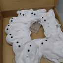 LightUp Halloween Ghost Wreath, 12 Glowing White Spooky Halloween Wreaths for Front Door, Outdoor & Indoor Hanging Decoration for Wall Door, Halloweens Decor