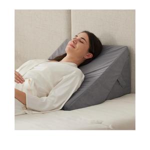 Bed Wedge Pillow for Sleeping, 9&12 Inch Adjustable Wedge Pillow Set for After Surgery, Triangle Pillow for Back Pain Relief, Leg Support, Acid Reflux, Gerd, Velvet