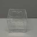 HBlife Acrylic Tissue Box Holder & Cover with Magnetic Bottom, Multi-Use Dryer Sheet & Mask Case Organizer for Bathroom, Car, Office, Table - Clear Square, 5.51 x 5.51 x 5.91 Inches