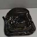 Clear Backpack Heavy Duty Transparent Backpack for Security Travel Work (Black)
