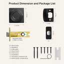 Euvovito 6 Pack Matte Black Privacy Door Knobs Interior, Sleek Reversible Black Interior Door Knobs, Heavy Duty Indoor Door Knobs for Bedroom/Bathroom