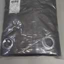 NICETOWN Grey Blackout Patio Sliding Door Curtains 84 inch Length, Grommet Room Divider Thermal Insulated Curtain Drapes for French Door/Living Room (Gray, W100 x L84, 1 Panel)