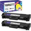 106R02777 Compatible Toner Cartridge Replacement for Xerox 106R02777 Black Toner Cartridge,Work with Xerox WorkCentre 3215 3215NI 3225 3225DNI Phaser 3260 3260DI 3260DNI 3052 (Black,2-Pack)