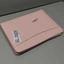 OOWOLF Padfolio Portfolio Folder, PU Leather Professional with 1 inch 3 Ring Binder 8.5 x 11 Letter Size Writing Pad Interview Resume Document Organizer Business Card Holder Zippered Closure Pink
