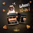 Paws&Fun Dogs Supplement Multivitamin + Glucosamine for Hip & Joint + Probiotics for Digestion + Omega 3 Salmond Oil for Skin and Coat; 10 in 1 Chews (Peanut Butter 120ct), Best By April 2026 