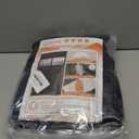 Car Garage Door Insulation Kit Fits 9x7 FT - Magnetic Thermal Insulated Door Curtains for Winter with Clear Window, Garage Door Cover Blanket Panels Screen for 1 Car Garages- Black