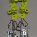 BETOOLL Swing Hangers Heavy Duty Porch Swing Hanging Kit for Ceiling Mounts Playground Tree Swing Hanger Indoor Outdoor Swingset Hardware Brackets Hooks 2400lb Yoga Hammock Accessories Yellow 4PCS