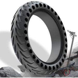 8.5 Inch Scooter Tires, 50/75-6.1 Solid Tire for Hover 1 Journey Jive Pioneer Gotrax GXL V2 XR AOVOPRO ES80 Razor c25 iScooter i9s, 8 1/2 Honeycomb Kick Scooter Front Rear Replacement Wheels