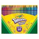 Crayola Twistables Colored Pencil Set (50ct), No Sharpen Colored Pencils For Kids, Kids Art Supplies for Back to School, 4+ 