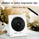 Acrylic Calendar 2026, Creative Modern Minimalist Style Rotating Disc Perpetual Desk Calendar, Acrylic Calendar Desktop Decoration for Women, Home Office Decor Shelf Decoration, Reusable Annually (White)