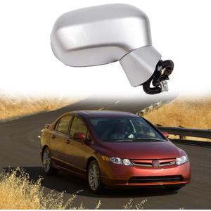 Passenger Side Mirror Assembly Fit for 2006 2007 2008 2009 2010 2011 HONDA CIVIC Car Rear View Mirror Side Mirror Replacement Lens Adjustment