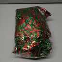 50 Ft Christmas Tinsel Garland Thick Tinsel Garland Xmas Tree Decorations Metallic Tinsel Twist Garland for Christmas, Birthday, Party Decor Indoor Outdoor Party Supplies (Green-Red)