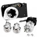 Ignition Switch Lock Cylinder & Housing & 2 Door Lock & 2 Key Fit for Dodge Ram 1500 2500 3500 94-02 Dakota Durango Viper 97-00 for Jeep Grand Cherokee 97-98 Replace # 5003845AA 56021346AB 5003893AA