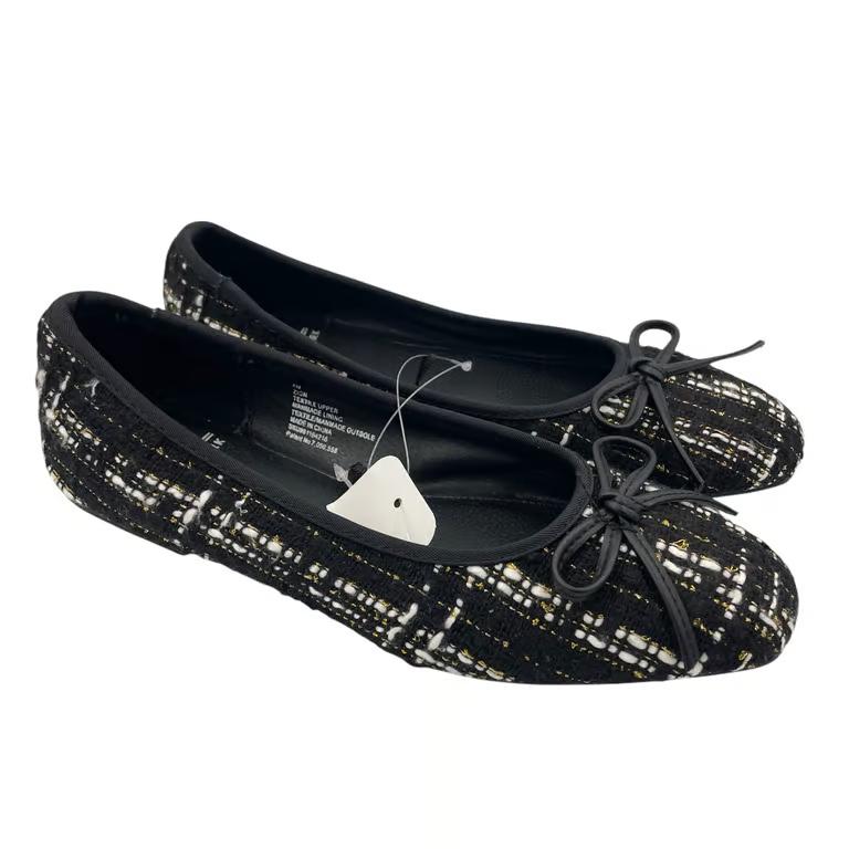 Steve Madden New York Zion Women's Flats Black/White Size 8