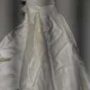 Amatesay Princess Silky Satin Dress Toddlers Wedding Flower Girls Dresses for Kids Christmas Ivory Size 10