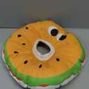 Cat Cone Collar Adjustable, Hamburger Elizabethan Cat Recovery Collar, Post-Surgical Waterproof Soft Neck Cone for Cats (Medium)