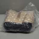 Dog Car Seat for Console - Memory Foam Pet Booster Seat for Small Medium Dogs Up to 21 lbs - SUV Truck Center Console Dog Seat with Safety Leash & Storage Pockets - Washable Cover (Large Khaki)