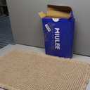 MIULEE Set of 2 Waffle Bathroom Rugs, Boho Bath Rugs Non Slip Washable, Super Absorbent Bath Mats, Ultra Soft Rubber Backed Shower Mats for Bathroom Floor, Tub and Shower, Brown, 18x30 Inch