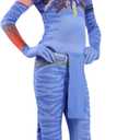 Avatar Costume for Kids, Anime Costume Halloween Cosplay Jumpsuit Tights Bodysuit Stage Costumes for Children Girls Boys (X-Large)