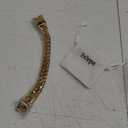 Jxlepe Miami Cuban Link Chain Bracelet 18K Gold 16mm Big Stainless Steel Curb Bangle for Men