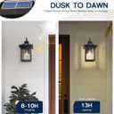 FEMILA Solar Outdoor Wall Lights Exterior, Modern Solar Lights for House, 16.7"