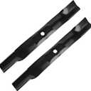 Replacement AM137327 High Lift Blades, Compatible with 42" Cut John Dee re D105 D125 D130 LT150 LA135 Z225 Lawn Mowers, Replaces for AM141032 AM141034 AM141034 M154061 M154062, 2 PACK