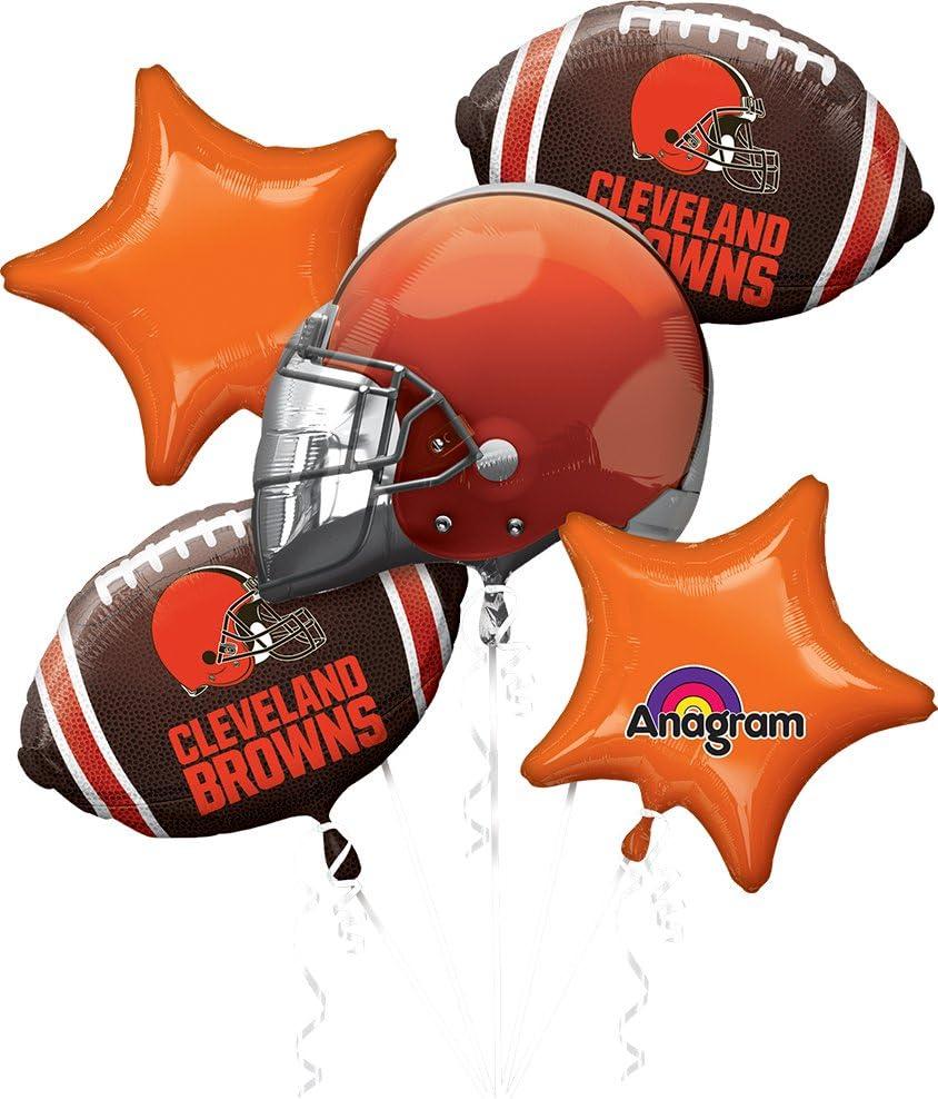 Anagram Cleveland Browns 5 Piece NFL Football Balloon Bouquet