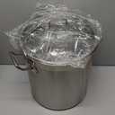Large Stainless Steel Stock Pot with Lid  24 Quart (6 Gallon) Heavy-Duty Cooking Pot for Soup, Stew, Pasta  Commercial & Home Use, Easy to Clean