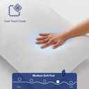 Casper Sleep Essential Cooling Pillow, King Size Cooling Cover, Medium Soft Feel, Down-Alternative Fill, Supports Side, Back & Stomach Sleepers