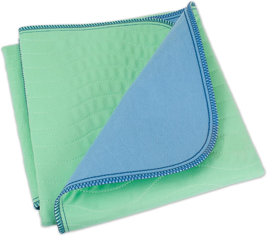 Eurow Esteem Reusable Incontinence Bed Pad, 4-Layer Waterproof, Absorbent, Non-Slip Backing, Washable Underpad for Adults, Kids, Pets, Cribs, Elderly, Nighttime Protection, Bedding, 34"x36"