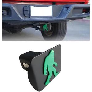 Custom 3D Metal Trailer Hitch Cover for 2'' Towing Rear Receiver Plug Cover Sasquatch BigFoot ALPHA Emblem Cool Cars SUV Pickup Trucks Heavy Duty, TCG-550