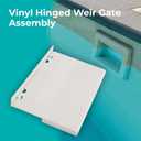 Calvana (2-Pack) Exact Replacement Part Number 08650-0022 Off-White Weir Gate Assembly - Sta-Rite U-3 Vinyl Liner Skimmer Hinged Weir Assembly - 8 1/2 Inches x 5 1/8 Inches