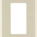 Leviton 1-Gang 1-Decora Midway Nylon Wallplate (10 Pack), PJ26-TM, Light Almond