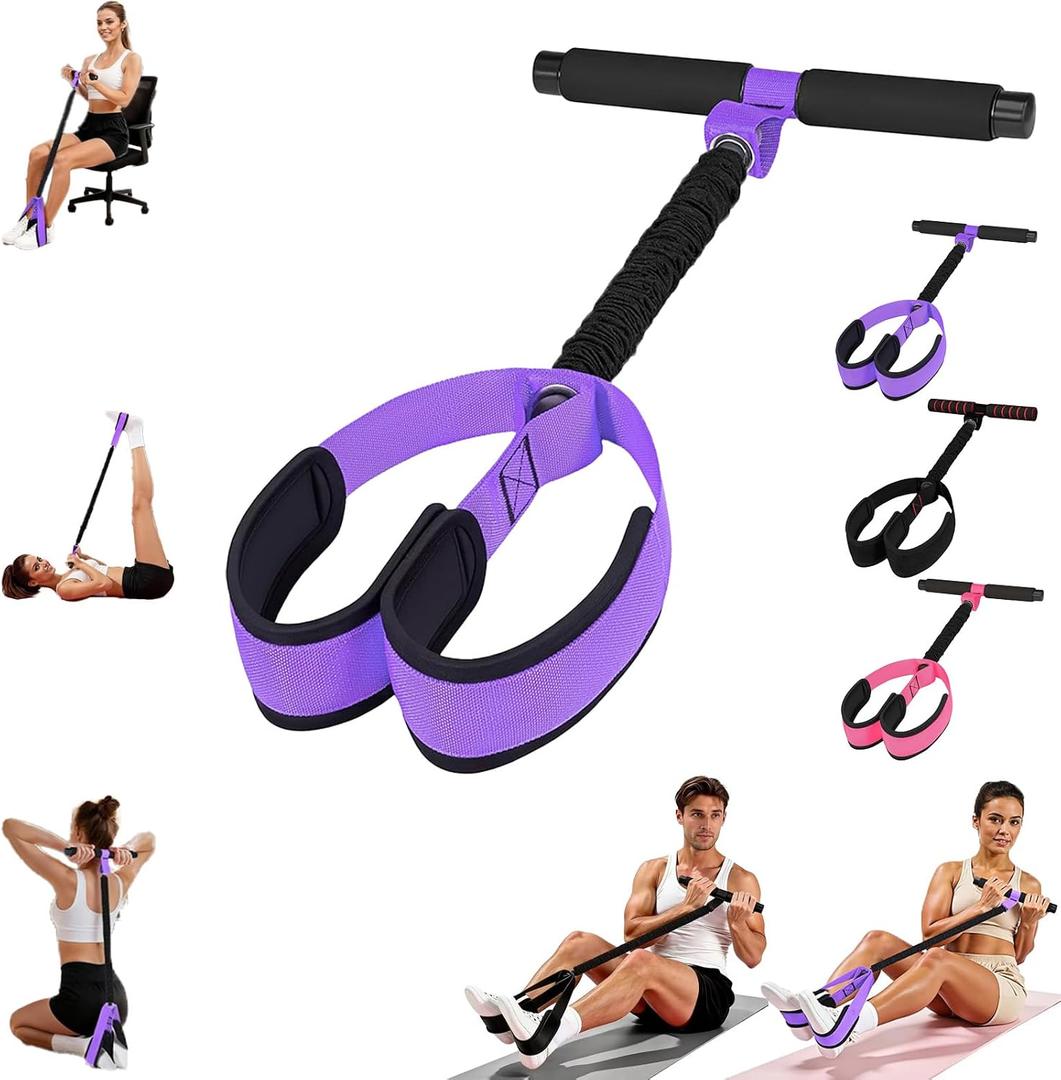 Multifunction Pedal Resistance Band with Handle,Tube/Petal/Foot/Full Body Resistance Bands with Handles,Multifunctional Foot Pedal Resistance Band,Leg Raise Straps.
