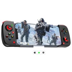 Mobile Game Controller Gamepad for iPhone iOS Android PC: Works with iPhone 16/15/14/13/12/11, iPad, Samsung Galaxy, TCL, Tablet, Call of Duty, Diablo Immortal - Directly Play (Black)