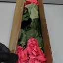 Artificial Geranium Fake Flowers for Outdoors Decoration, 6 Bundles Silk Geraniums Flower UV Resistant Look Real Faux Plants for Outside Planter Front Door Garden Patio Balcony Yard Home, Hot Pink