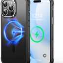 Mist-Armor Designed for iPhone 16 Pro Max Case, [Fit for Mag Safe] [Non-Slip Edge] Military Grade Protective Bumper Silicone Matte Phone Case Cover for iPhone 16 Promax 6.9" Men Women, Black