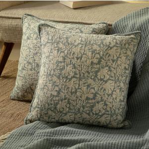 Decorative Throw Pillow Covers, Set of 2 (Paleblue, 18" x 18" (Pack of 2))