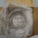 WHJY 6 inches Glass Cloche for Indoor Plants Small Terrarium Glass Cloche with Base Mini Cloche Dome with Base for Display Home Decor