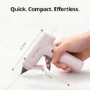 Tilswall Cordless Hot Glue Gun, Fast Preheating with 2000mAh Built-in Battery Hot Melt Glue Gun, 20 Premium Glue Sticks, Mini Glue Gun Ideal for Crafts, DIY Gift, Repairs Pink