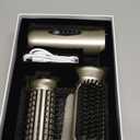 Cordless Hair Straightener Brush, 2 in 1 Curling & Straightening Brush with 200 Million Negative Ions, Mini Travel Hot Straightener Comb for Women, Fast Heating & Dual Voltage