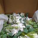 Ling's Moment 17.5" Tall Free Standing Artificial Flowers Arrangements 4 pcs Fall Wedding Aisle Runner Chair Decorations Lily of The Valley Ceremony Reception Rose Floral Party Outdoor Centerpieces