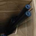 1 Inch Heavy Duty Blackout Curtain Rods for Windows, Industrial Pipe Wrap Around Room Divider Decorative Curtain Rods Wall Mount & Ceiling Mount, Black, 168-240 Inch